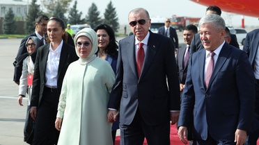 Erdoğan ŞİT Zirvesi için Bişkek'te