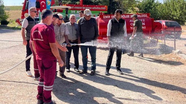Demirci'de Yangın Mücadelesi İçin Tanker Teslimi