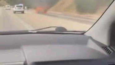 Bursa'da Seyir Halindeki Otomobil Yandı