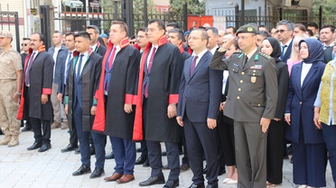 Şırnak'ın Cizre ilçesinde adli yıl açılışı törenle kutlandı, hakim ve savcılar katıldı