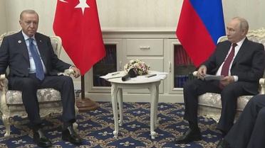 Cumhurbaşkanı Erdoğan ile Rusya Devlet Başkanı Putin Bişkek'te görüştü