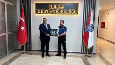 Elazığ'a atanan Metin Nacioğlu, Edirne'de Vali Yardımcısı ve güvenlik amirlerine veda ziyaretlerinde bulundu