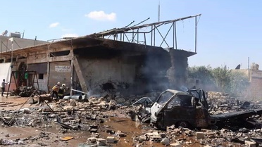 Suriye'nin İdlib ilinde mühimmat yüklü aracın patlaması sonucu 5 kişi öldü