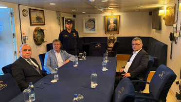 KKTC Cumhurbaşkanı Erhürman, Girne'ye ulaşan TCG IŞIN gemisinde arama kurtarma çalışmalarını takip ediyor