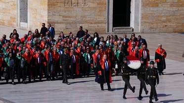 Yargıtay Başkanı Kerkez ve heyet, 2026-2027 Adli Yıl açılışı için Anıtkabir'de: Atatürk'e söz verdiler