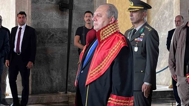 Yargıtay Başkanı Ömer Kerkez ve üyeler, 2026-2027 adli yıl açılışında Anıtkabir'de Atatürk'ü andı