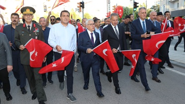 Sivas'ta Atatürk'ün gelişi temsili olarak yeniden canlandırıldı