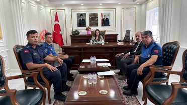 Kütahya Çavdarhisar'da Kaymakam Mantı, okul güvenliği tedbirlerini değerlendirdi