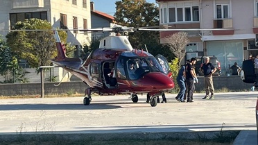 Konya Karapınar'da kalp krizi geçiren 83 yaşındaki hasta hava ambulansla sevk edildi