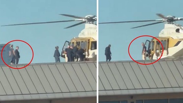Sadettin Saran mı, değil mi? Helikopterle gelip alışverişten çıkan kadını aldı