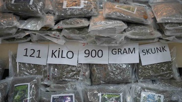 Hamzabeyli Sınır Kapısı'nda tırda 121 kilo 900 gram skunk ele geçirildi, zanlı tutuklandı