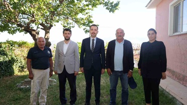 Erzincan Üzümlü'de Kıbrıs gazisi Sabit Çınar evinde ziyaret edildi