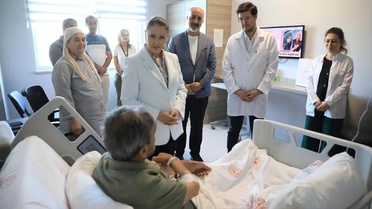 Vali Arslan, Bartın Devlet Hastanesi'nde Kıbrıs Gazisi Ali Soyöz'ü ziyaret etti