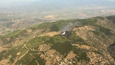 Aydın Çine'de orman yangını havadan ve karadan müdahaleyle 2 saatte söndürüldü