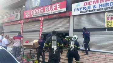 Batman'da büfede çıkan yangın itfaiye ekiplerinin müdahalesiyle söndürüldü, hasar oluştu