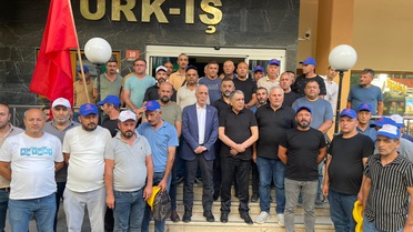 Doruk Madencilik işçilerinden TÜRK-İŞ Genel Başkanı Atalay'a teşekkür