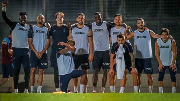 Franculino Dju, Trabzonspor'da ilk antrenmanına teknik direktör Çimşir yönetiminde çıktı