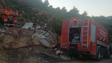 Hatay Hassa'da orman yangını ekiplerin müdahalesiyle söndürüldü