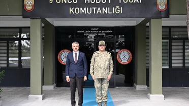 Edirne Valisi Sezer, 9. Hudut Tugay Komutanı Aydoğdu'yu ziyaret etti