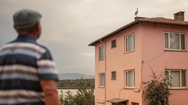 Yaren Leylek eşi Nazlı ile Bursa'daki yuvasından Afrika'ya göç yolculuğuna başladı