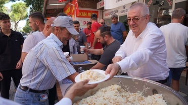 Başkan Ertaş, esnafın şehit ve gazi hayrına katıldı