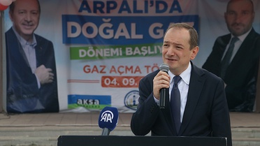 Bayburt Arpalı beldesinde konutlara ilk kez doğal gaz verilmeye başlandı
