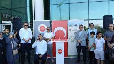 Bolu'da umreye gidecek 25 kişilik kafile dualarla kutsal topraklara uğurlandı