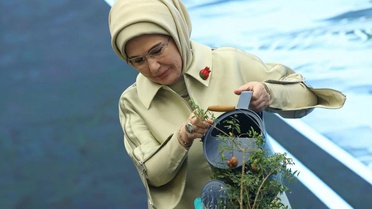 Emine Erdoğan'dan Botanik Bahçesi'ne ziyaret 