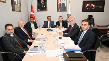 Erzurum 2. OSB yönetimi vekillerle toplandı; telesiyej fabrikası inşaatında inceleme yapıldı
