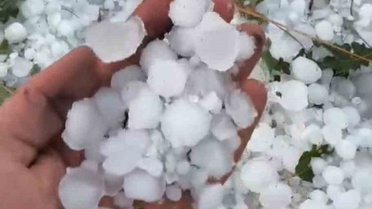 Karabük Eflani'de dolu yağışı tarım alanlarına zarar verdi