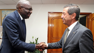 KKTC Dışişleri Bakanı Ertuğruloğlu, BM Temsilcisi Diagne ile bakanlıkta görüştü