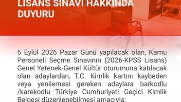 KPSS öncesi kimlik işlemi için Zonguldak'ta iki nüfus müdürlüğü erken açılacak