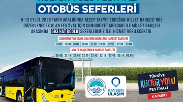 Kayseri'de Kültür Yolu Festivali Ulaşım Planı