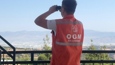 Sarıgöl'de orman yangınlarına karşı Dadağlı kulesinde 7/24 gözetleme yapılıyor