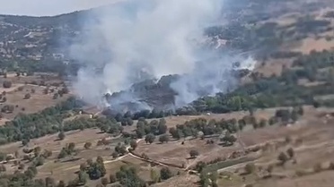 Bursa'da iki ilçedeki ormanda yangın çıktı, ekipler havadan ve karadan müdahale ediyor