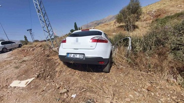 Malatya Doğanşehir'de Direksiyon Hakimiyeti Kaybı Sonucu Kazada 2 Kişi Yaralandı
