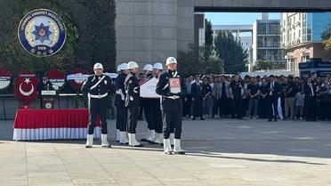 Şehit Polis Mehmet Ali Topatan'a Veda Töreni