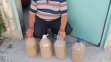 Konya Karapınar'da kışlık bulgur için kazanlar kuruldu, buğdaylar kaynatılıyor