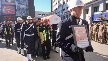 Esenyurt'ta Şehit Polis Topatan Son Yolculuğuna Uğurlandı