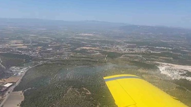 Soma'daki orman yangını havadan ve karadan müdahaleyle kontrol altına alındı