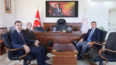 Yenipazar ve İnhisar kaymakamları eğitim iş birliği için İl Milli Eğitim Müdürü'nü ziyaret etti