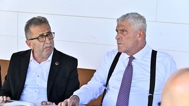 İYİ Parti lideri Dervişoğlu, eşi vefat eden Korgan Belediye Başkanı'na taziyede bulundu