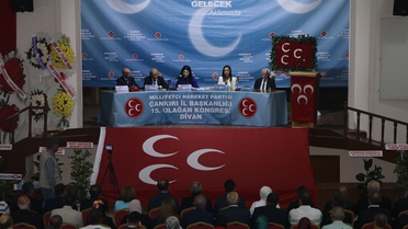 MHP Çankırı'nın 15. Olağan Kongresi'nde İl Başkanı Fatih Kaya güven tazeledi