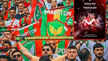 Amedspor'dan Filenin Sultanları'na Kürtçe ve Türkçe tebrik