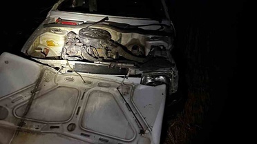 Babaeski'de kontrolden çıkan otomobil tarlaya savruldu, araç hurdaya döndü