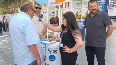 Bayburt'ta Halk Sağlığı Haftası'nda bağımlılıkla mücadele için stant kuruldu