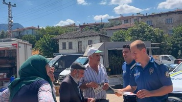 İnhisar'da vatandaşlara dolandırıcılık ve hırsızlığa karşı bilgilendirme yapıldı