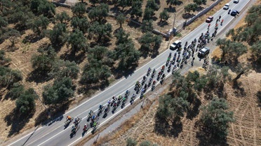 Balıkesir Gömeç'te bisikletçiler trafik cinayetlerinde ölen öğretmeni andı
