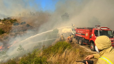 Adana Karaisalı'da orman yangınına müdahale sürüyor
