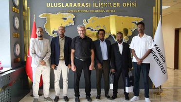 Somali'den gelen BIU heyeti Karabük Üniversitesi'nde akademik iş birliği görüşmeleri yaptı